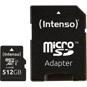Intenso Premium microSDXC-kaart 512 GB Class 10, UHS-I Incl. SD-adapter