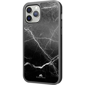 Black Rock Protective Marble Case Cover Apple iPhone 13 Pro Max Zwart