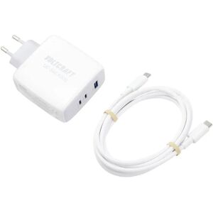 VOLTCRAFT UC-3ACX002 USB-oplader 100 W Thuis, Binnen Uitgangsstroom (max.) 5 A 3 x USB-C, USB-A GaN