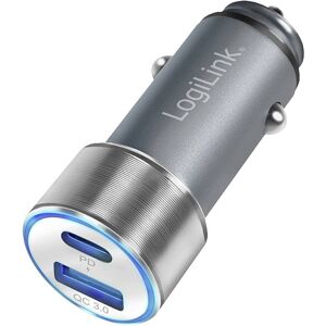 LogiLink USB-oplader 36 W Auto Uitgangsstroom (max.) 3000 mA Aantal uitgangen: 2 x USB-C bus (Power Delivery), USB-A USB Power Delivery (USB-PD)