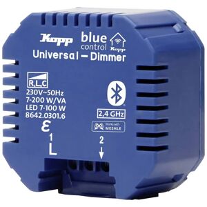 Kopp Blue-Control 8642.0301.6 1-kanaals Universele dimactor Schakelvermogen (max.) 100 W Blauw