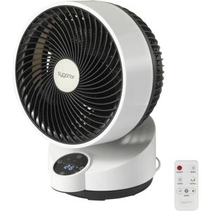 Sygonix Tafelventilator 50 W (Ø x h) 250 mm x 318 mm Zwart, Wit