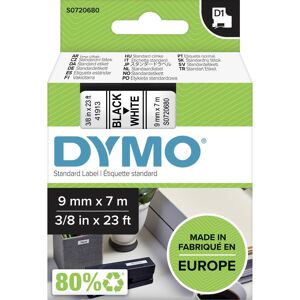 DYMO Labeltape DYMO D1 40913 Tapekleur: Wit Tekstkleur:Zwart 9 mm 7 m