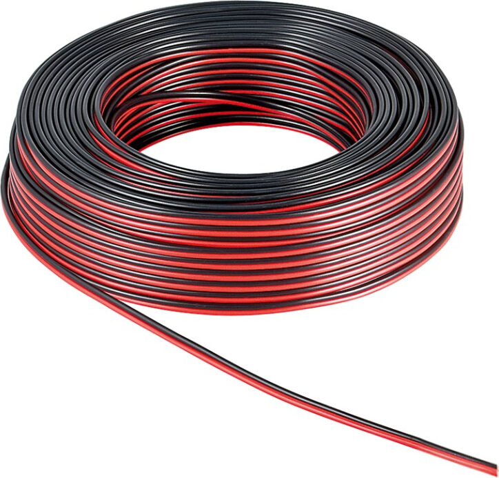 Goobay Luidsprekerkabel OFC 2 x 0,75mm2 - Zwart/Rood - 10 meter