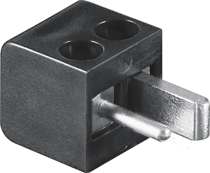 Goobay 2-pin DIN Luidspreker Connector (m) - Schroefbaar - Zwart