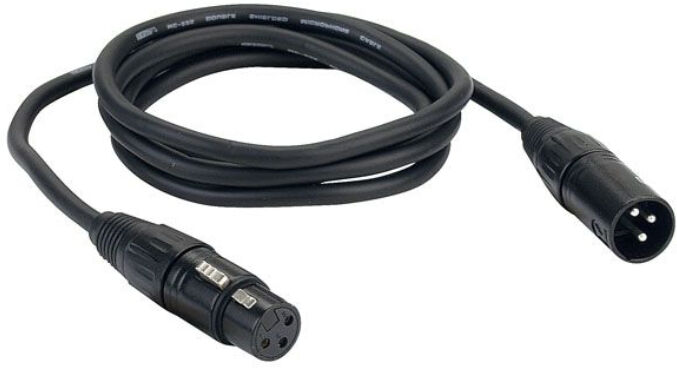 DAP XLR 3-pin Microfoon- en Signaalkabel - 0,75 meter - Zwart