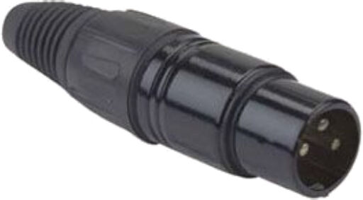 DAP Soldeerbare XLR 3-pin stekker (m) - Zwart