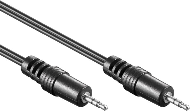 Goobay 2,5mm Stereo Jack Kabel - 1,5 meter - Zwart