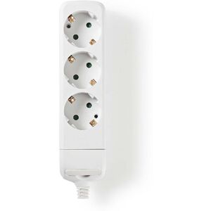 Nedis 3-voudige stekkerdoos schuko zonder kabel Wit