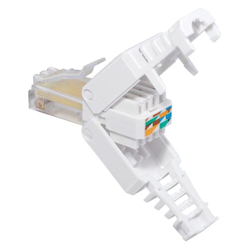 KD RJ45 Stekker met LSA strook - CAT5 en CAT6 - Per stuk - 8P - UTP - Wit