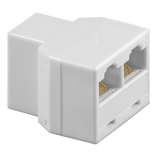 Goobay ISDN Splitter - RJ45 (v) - 2x RJ45 (v) - UTP - 8P8C - Wit