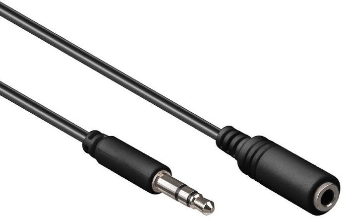 Nedis 3,5mm Stereo Jack Verlengkabel - 2 meter - Zwart