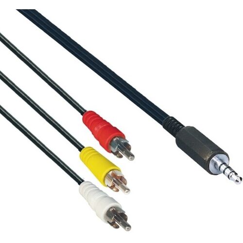 Maxtrack Camcorder kabel Jack 3.5mm 4pin - 3x Tulp voor Panasonic 2m