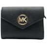 Michael Kors Carmen medium leren portemonnee Zwart One Size Female