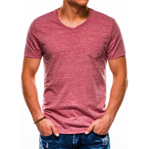 Ombre heren t-shirt bordeaux rood Bordeaux Small Male