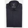 Olymp Business hemd lange mouw extraslimfit jersey shirt navy 250374/18 Blauw Extra Small Male