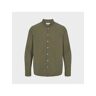 Kronstadt Ks3674 johan seersucker shirt moss moss Groen Medium Male