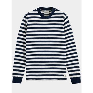Scotch & Soda Sweater textured stripe sweatshirt 169911/0218  - Print / Multi - Size: Large