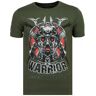 Local Fanatic Savage samurai print t-shirt Groen Medium Male