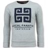 Local Fanatic Greek border leuke sweater Grijs 2X-Large Male