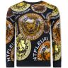 Montfleuri Sweater met print leeuw head Zwart 2X-Large Male