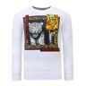 Montfleuri Sweater met print tiger poster Wit Large Male