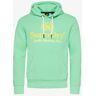 Superdry Vintage venue neon hood Groen Medium Male