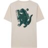 NOWADAYS Print t-shirt godzilla almond milk Ecru Large Male