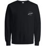 Jack & Jones Arthur sweat crew neck Zwart 2X-Large Male