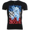 Local Fanatic T-shirt zidane print Zwart Small Male