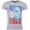 Local Fanatic T-shirt zidane print Grijs Medium Male