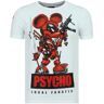 Local Fanatic Psycho mouse leuke t-shirt Wit Large Male