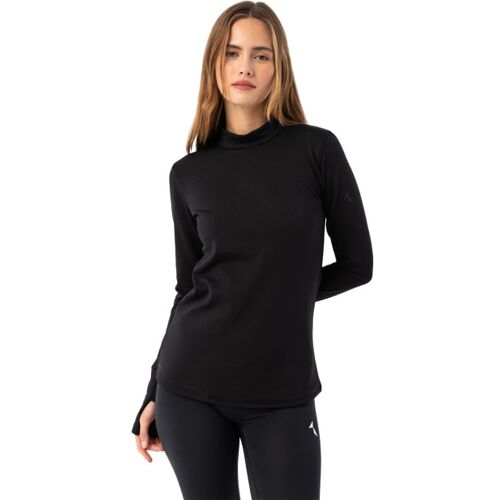 Carpatree Dames glacier resistherm schildpad hals base layer top Zwart Small Female