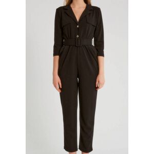 Robin-Collection Basic jumpsuit m34792 Zwart 36 Female