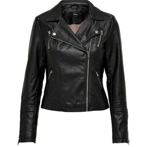 Only Onlgemma faux leather biker otw noo Zwart 38 Female