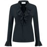 Helena Hart 7257 blouse ruche marine Blauw Extra Small Female