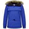 Matogla Jas over je hoofd anorak winterjas Blauw Extra Large Female