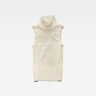 G-Star Fabric mix funnel tank top Ecru Extra Small Female