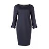 JANSEN AMSTERDAM Joke w18 o-lijn jurk met strik detail denim melange Blauw Extra Small Female
