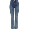 Only Onlmila hw flared dnm bj139 noos medium blue denim Blauw 30-32 Female