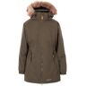 Trespass Dames celebrity geïsoleerd extra lange parka jas Groen Large Female