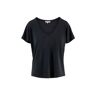 Zusss T-shirt met v-hals off-black Zwart Extra Small Female