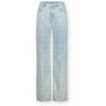 Homage to Denim Lichtblauwe wide leg jeans met strass steentjes homage Blauw 26 Female