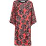 Summum 5s987-10664 dress fantasy flower print 348-flame red Rood 36 Female