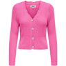 Only Onlroselia ls v-neck cardi knt nca strawberry moon Roze Small Female