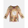 Mucho Gusto Zijden blouse roma met teckel twist Print / Multi Extra Small Female