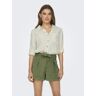 Only Asmin-caro l/s linen shirt pnt Wit Small Female