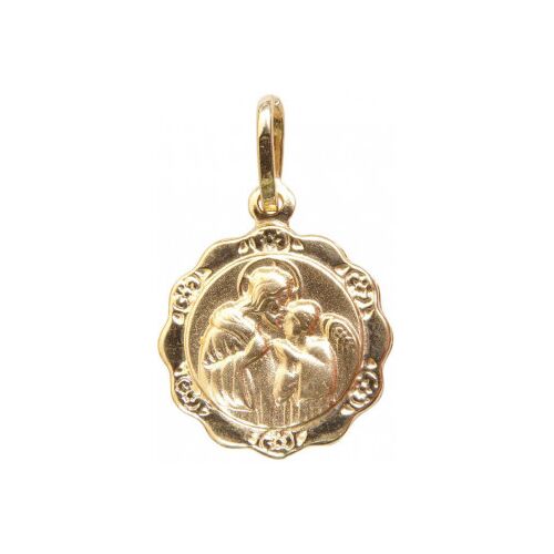 Christian Gouden christus beschermheer hanger Geel Goud One Size Female