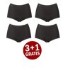 Sloggi Basic+ maxi 4-pack zwart Zwart 44 Female