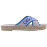 Off White Dames bookish criss cross espadrill Blauw 37 Female